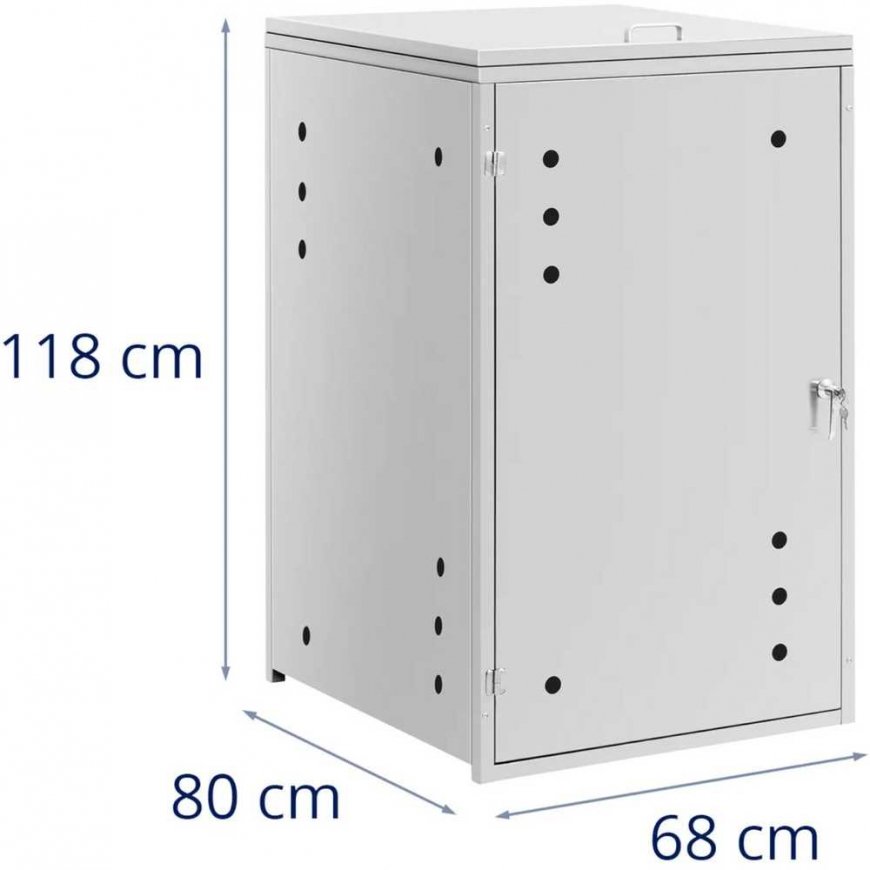 Uniprodo Dangtis šiukšliadėžei su ventiliacija 240 l – 3