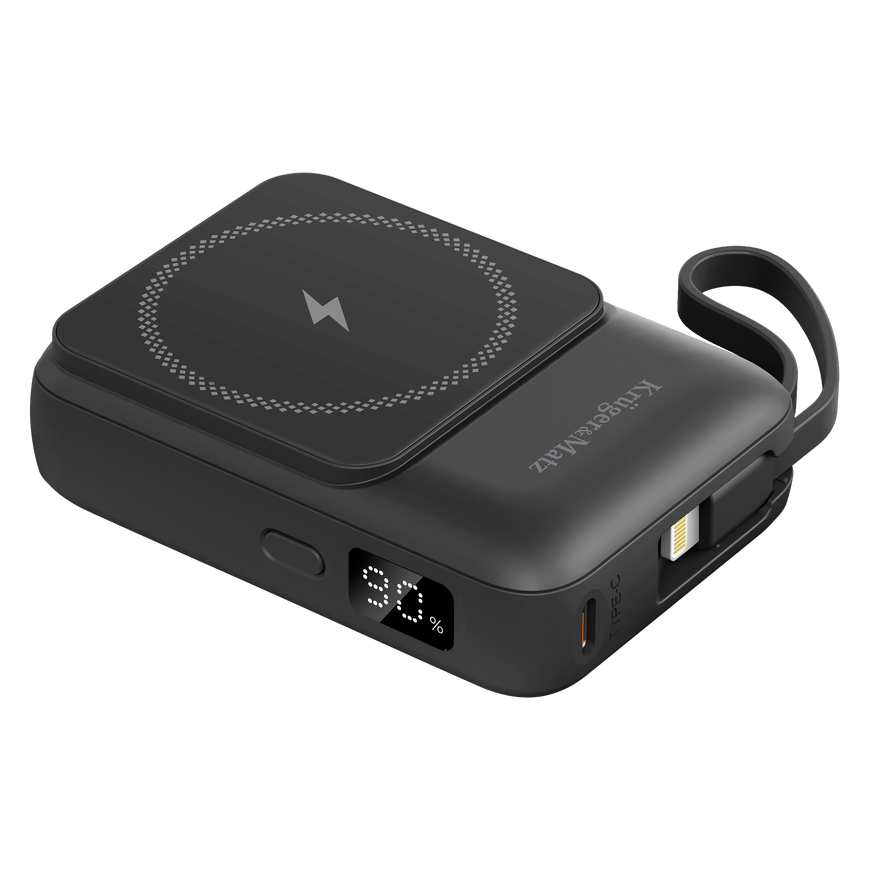 POWER BANK induction Kruger & Matz 10000 mAh Mag Safe with black cable