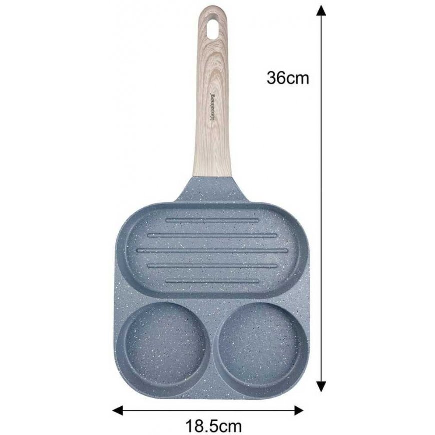 3 in 1 MARBLE EGGS, PANCCAES, PANCCAES, GRILL KLAUSBERG KB-7817, GRAY – 2