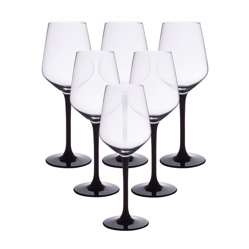 Lumark VIINILASIT 6 KPL RUBIN Musta 290ml