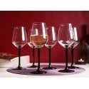 Lumarko WINE GLASS 6 PCS RUBIN Black 290ML