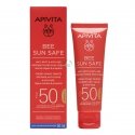 Apivita BEE SUN SAFE Anti-Aging and Anti-Spot Facial Kreminis with Color SPF 50 50 ml Apivita BEE SUN SAFE Anti-Aging and Anti-Spot Facial Kreminis with Color SPF 50 50 ml