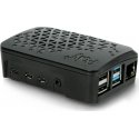 Kotelo Raspberry Pi 4B:lle - Argon Poly + minituulettimella - musta Kotelo Raspberry Pi 4B:lle - Argon Poly + minituulettimella - musta