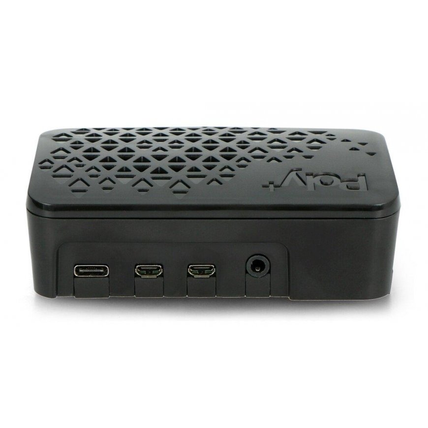 Dėklas skirtas Raspberry Pi 4B - Argon Poly + su mini ventiliatoriumi - juodas – 3