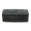 Kotelo Raspberry Pi 4B:lle - Argon Poly + minituulettimella - musta Kotelo Raspberry Pi 4B:lle - Argon Poly + minituulettimella - musta