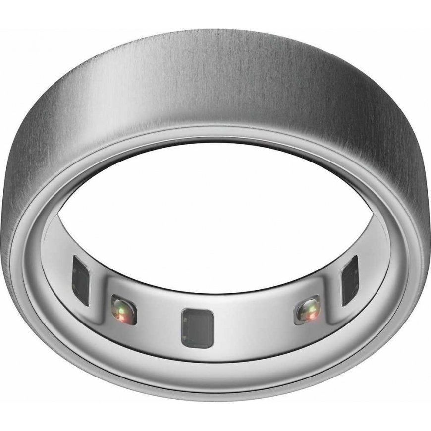 Oura Ring 4 älysormus, harjattu hopea, koko 14 – 2