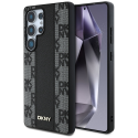 DKNY Leather Checkered Pattern MagSafe Samsung Galaxy S25 Ultra dėklas telefonui juodos spalvos DKNY Leather Checkered Pattern MagSafe Samsung Galaxy S25 Ultra dėklas telefonui juodos spalvos