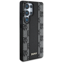 DKNY Leather Checkered Pattern MagSafe Samsung Galaxy S25 Ultra case in black DKNY Leather Checkered Pattern MagSafe Samsung Galaxy S25 Ultra case in black