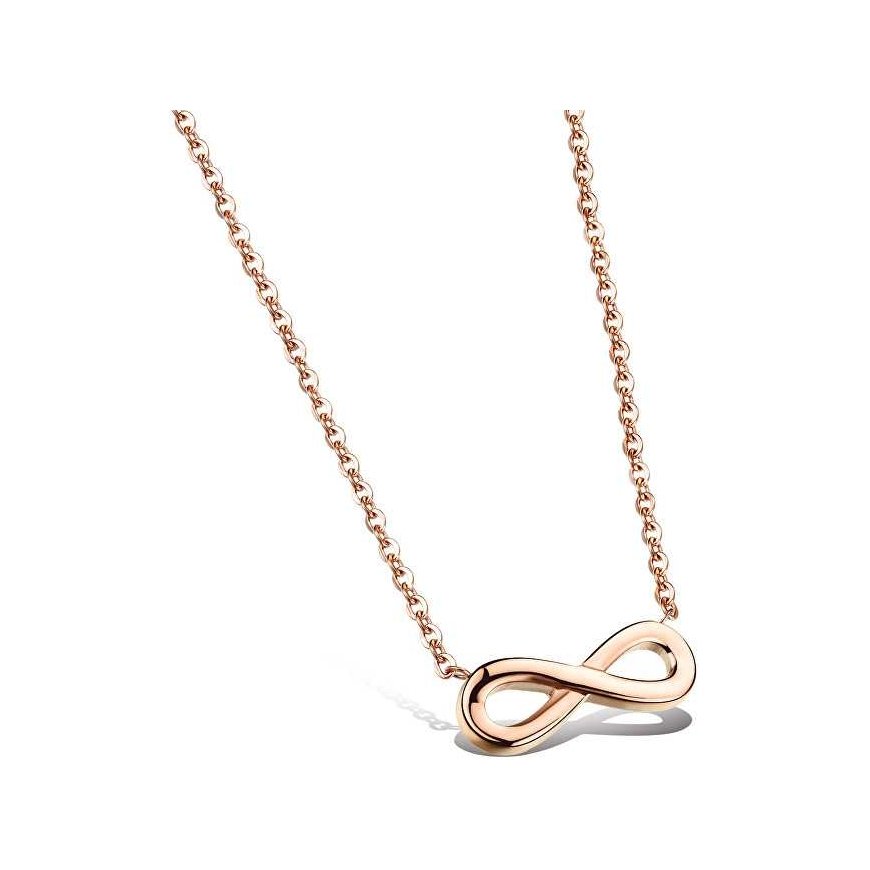 Troli Rose gold plated steel necklace