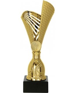 Detail Golden plastic cup