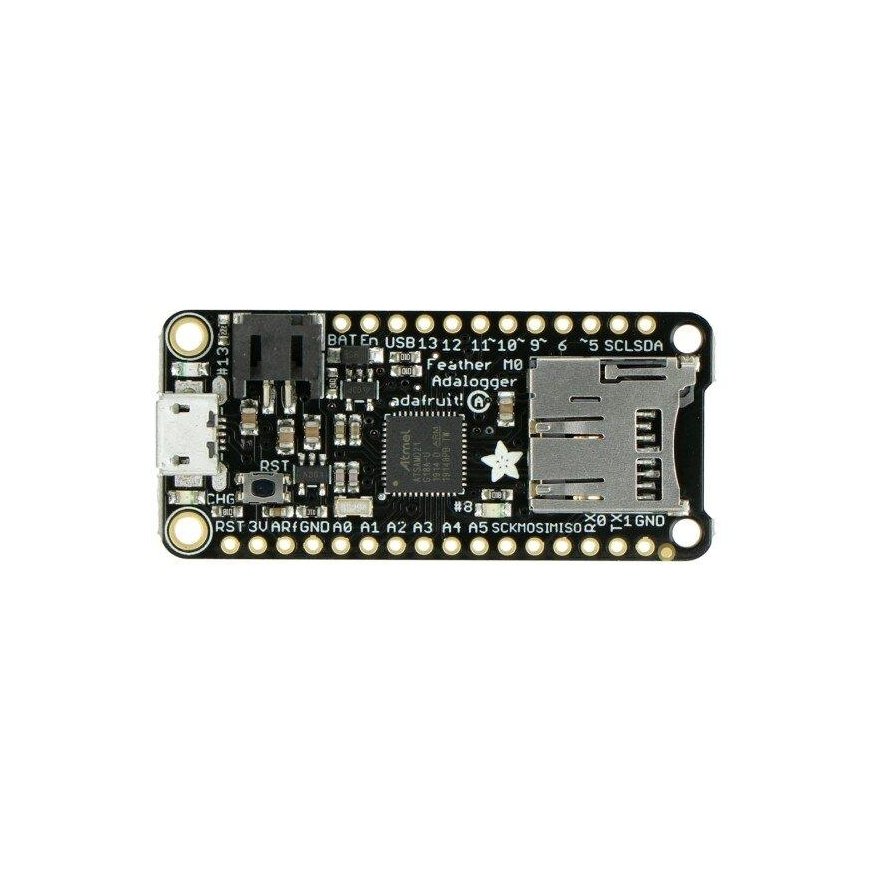 Feather M0 data logger with Micro SD card reader, compatible with Arduino, Adafruit 2796 – 3