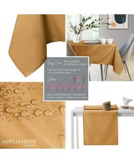 AmeliaHome Pöytäliina AH EMPIRE HMD GOLD R100X100