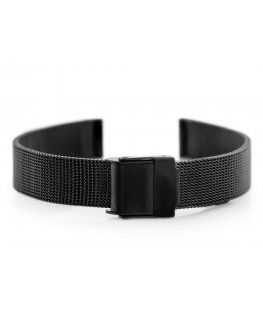 Pacific 04E bracelet - HQ mesh - juodas 12mm