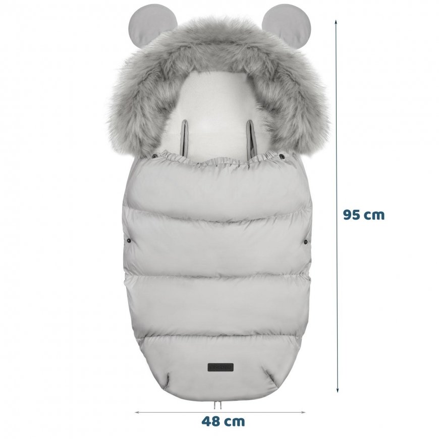 Sleeping bag - stroller cover Ricokids, gray – 5