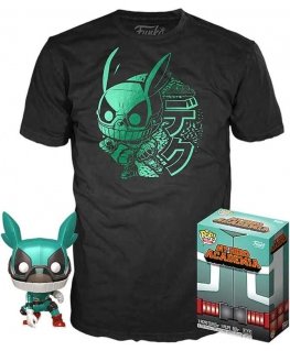 Funko Set POP figuuri & Tee My Hero Academia Deku kypärällä