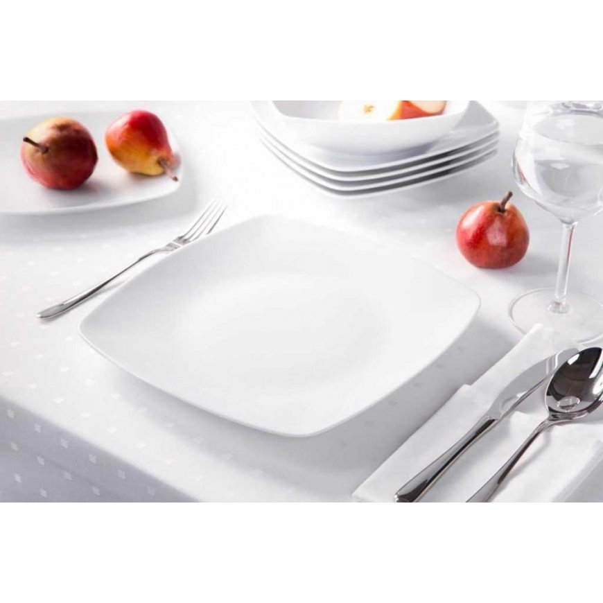Lumarko MARIAPAULA MODERN SQUARE PLATE 25CM WHITE – 3