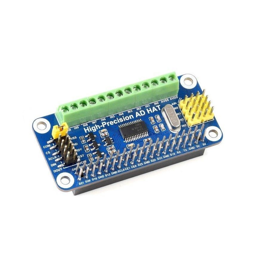 ADC ADS1263 converter 32-bit, 10 channels, Raspberry Pi board, Waveshare 18983