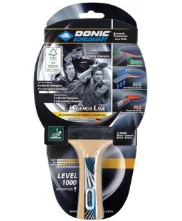 Donic Schildkröt Legends 1000 table tennis equipment Black, Blue, Wood