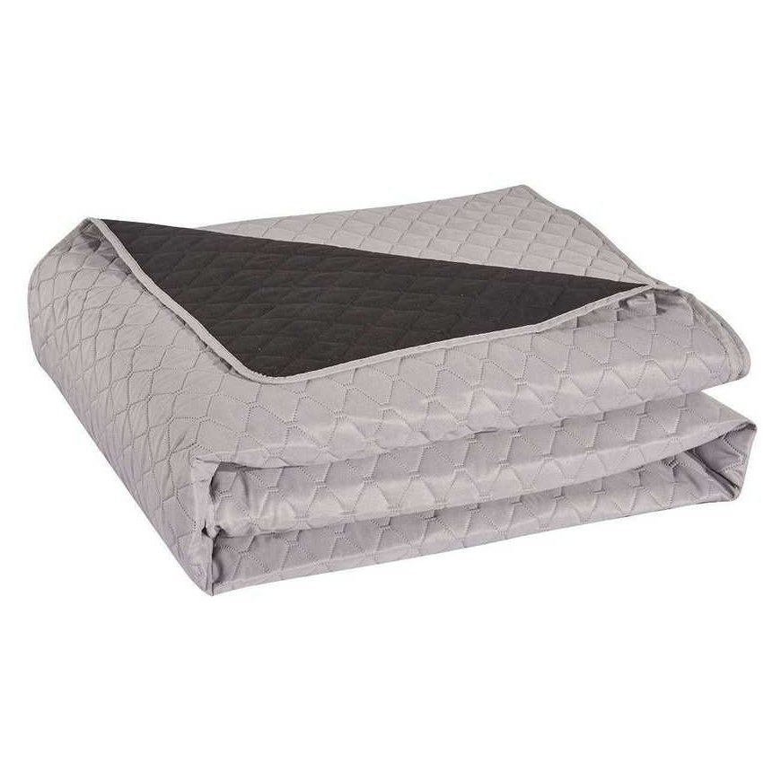 Bedspread DecoKing Axel, 200x220 cm, color: silver / black – 4