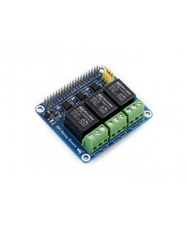Waveshare Raspberry Pi Relių Priedėlis - 3 Kanalų