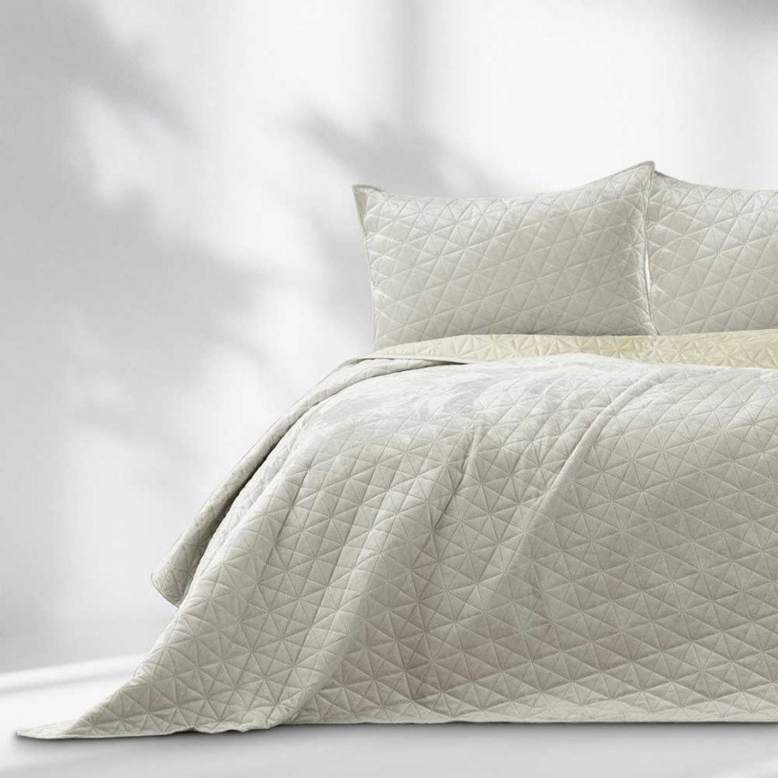 Velvet Bedspread simple style glamour material - textile velvet, polyester 170x210 – 3