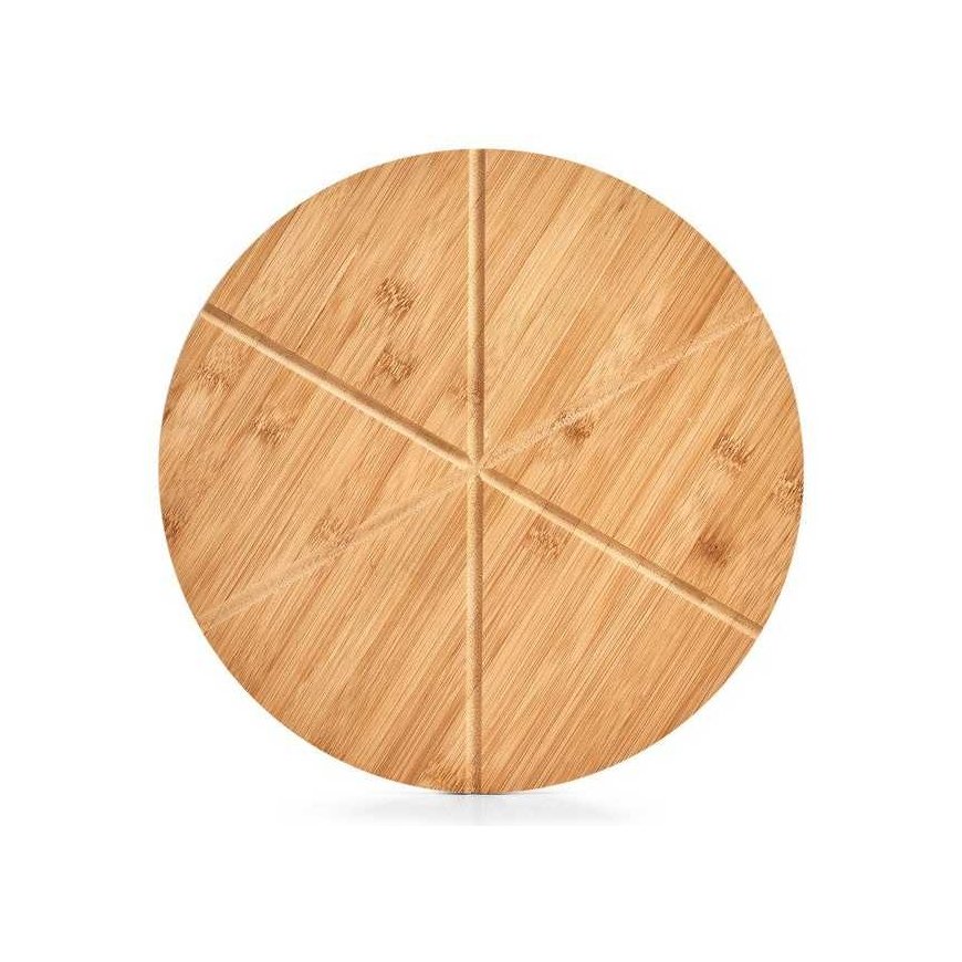 Bamboo Pizza-lauta saksilla, Ø 32 cm, bambu, ZELLER – 4
