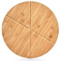 Bamboo Pizza-lauta saksilla, Ø 32 cm, bambu, ZELLER