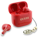 TWS Earphones Guess Glossy Effect Printed Classic Logo & Charm Red TWS Earphones Guess Glossy Effect Printed Classic Logo & Charm Red