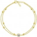Brilio Silver Double gold-plated bracelet for women BRC187Y Brilio Silver Double gold-plated bracelet for women BRC187Y