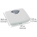 Bathroom scales, metal, 27 x 26.5 cm, white, Wenko Bathroom scales, metal, 27 x 26.5 cm, white, Wenko