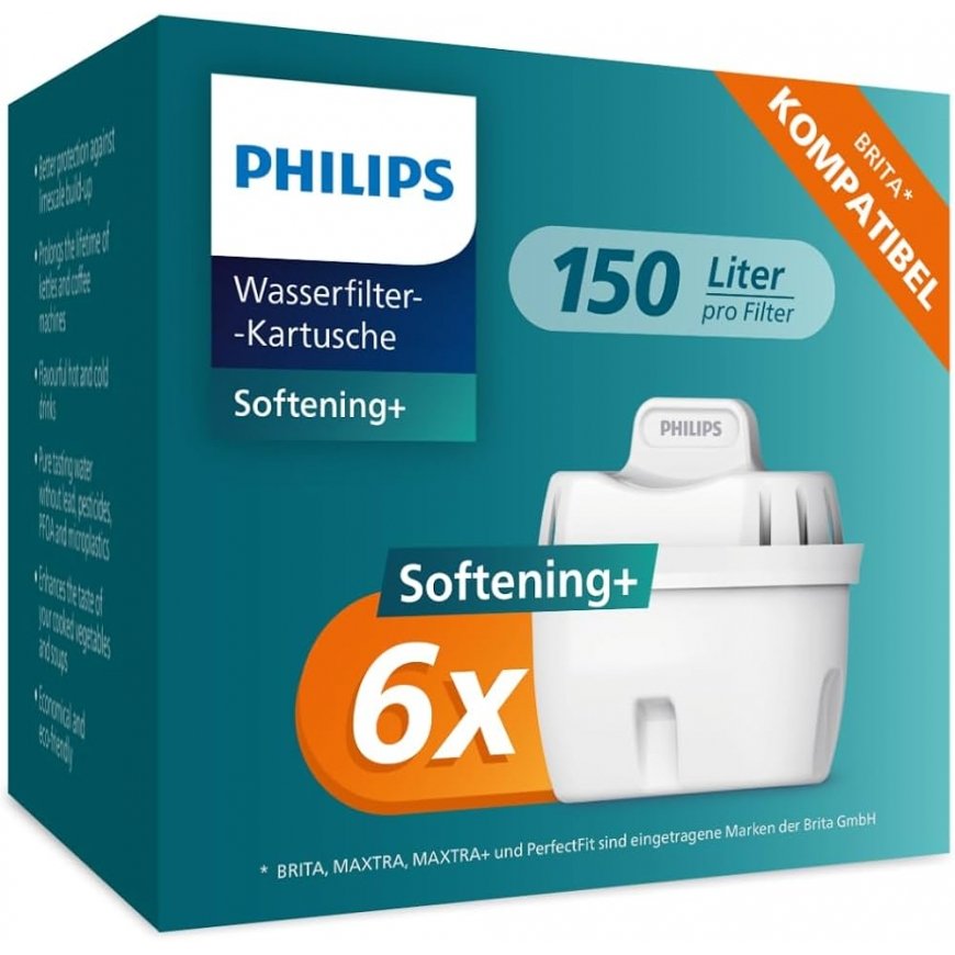 Philips Softening+ Wasserfilterkartuschen 6-pack