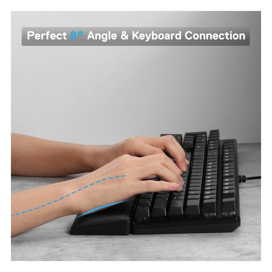 REDRAGON METEOR L wrist rest Leatherette, Memory foam, Plastic, Rubber, Synthetic Black – 5