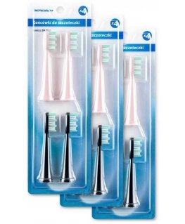 Toothbrush Heads for sonic toothbrushes Berdsen DUO 12 pcs