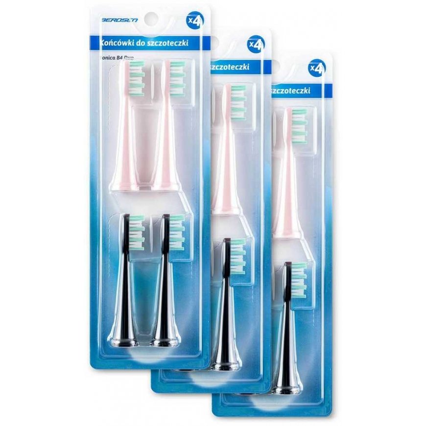 Toothbrush Heads for sonic toothbrushes Berdsen DUO 12 pcs