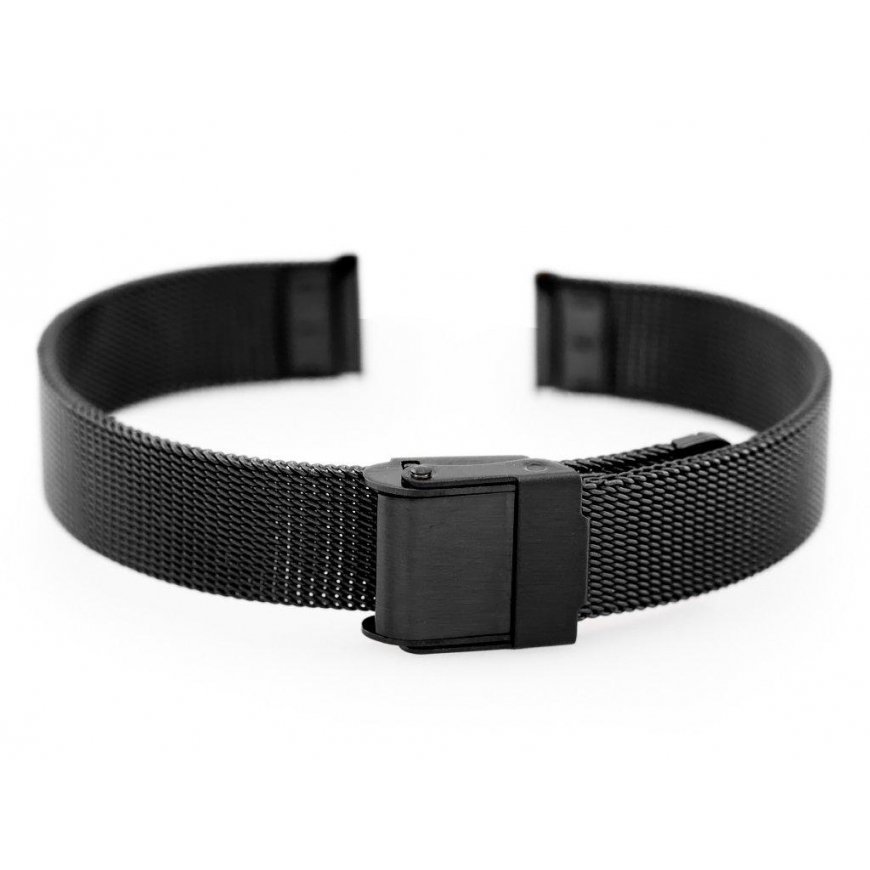 Pacific M4 bracelet - HQ mesh - black 12mm