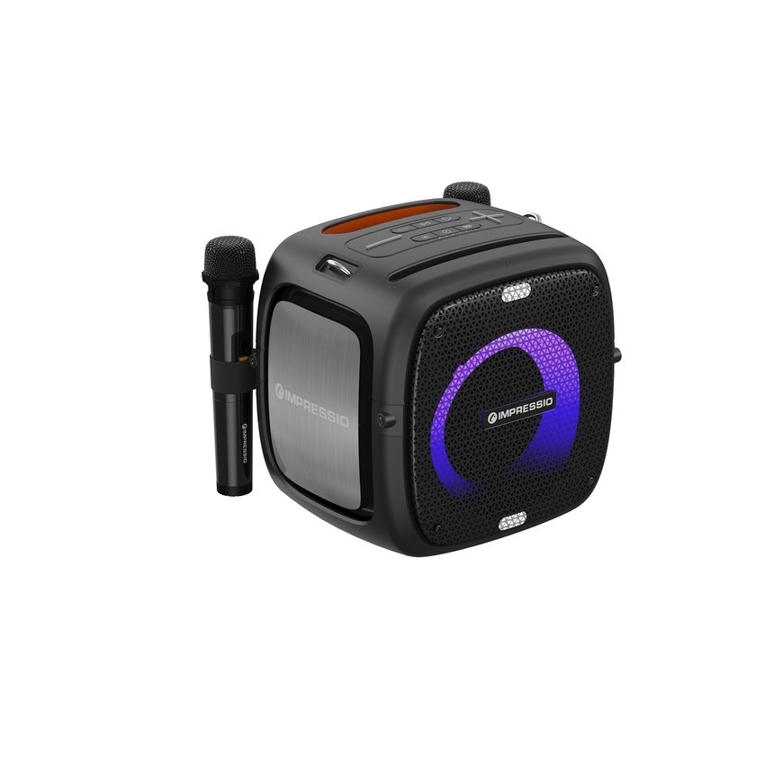 C-TECH Impressio Qubis Stereo portatīvais skaļrunis Melns 80 W – 3