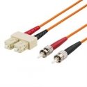 Deltaco FB-41 InfiniBand/fibre optic cable 1 m 2x SC 2x ST Orange