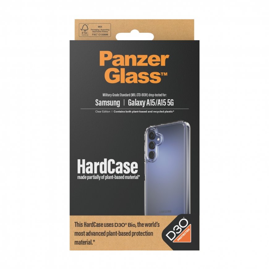 PanzerGlass ® HardCase w. D3O® Samsung Galaxy A15 | A15 5G | Transparent – 3
