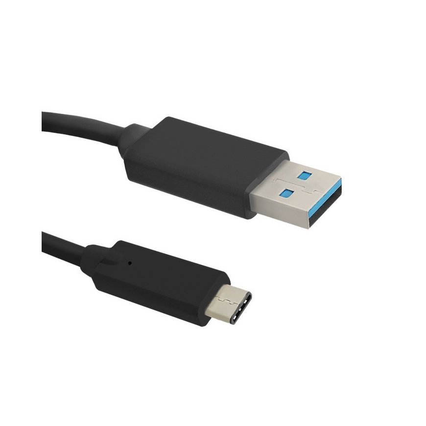 Qoltec 50420 USB cable USB 3.2 Gen 1 (3.1 Gen 1) 0.25 m USB C USB A Black