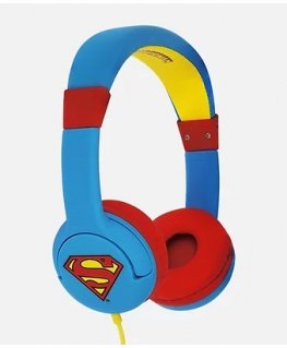 OTL Technologies DC Comics Superman Man of Steel Austiņas Vadu Mūzika Zils, Sarkans, Dzeltens