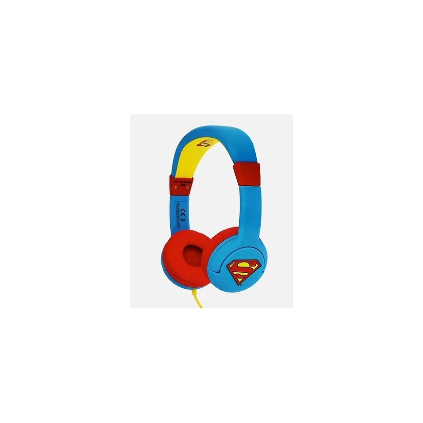 OTL Technologies DC Comics Superman Man of Steel Austiņas Vadu Mūzika Zils, Sarkans, Dzeltens – 2