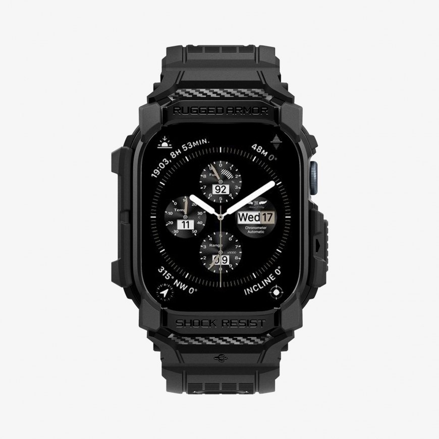 Spigen Rugged Armor Pro Kotelo musta Termoplastinen polyuretaani (TPU)