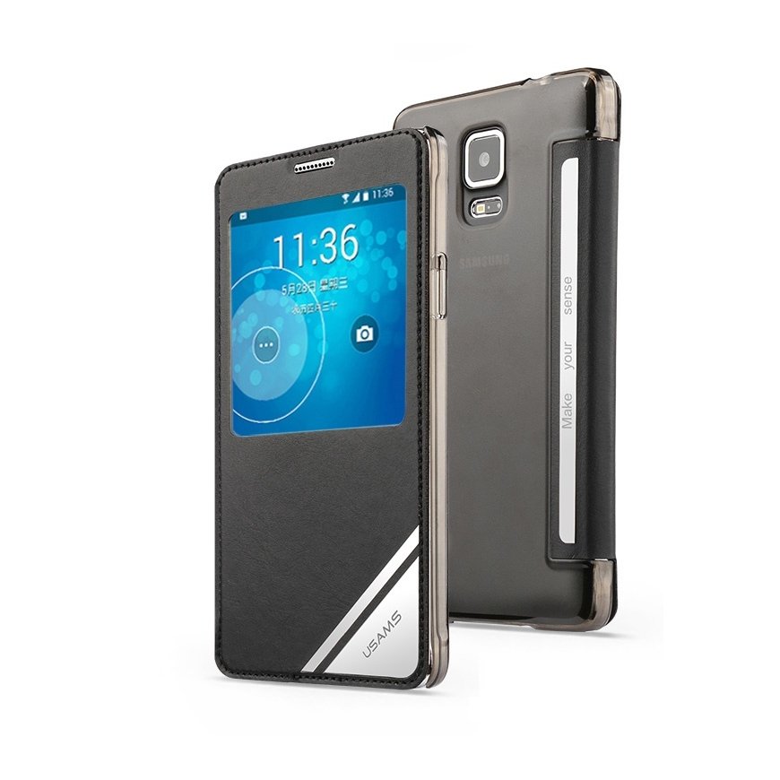 USAMS 6958444992242 mobile phone case Flip case Black – 2