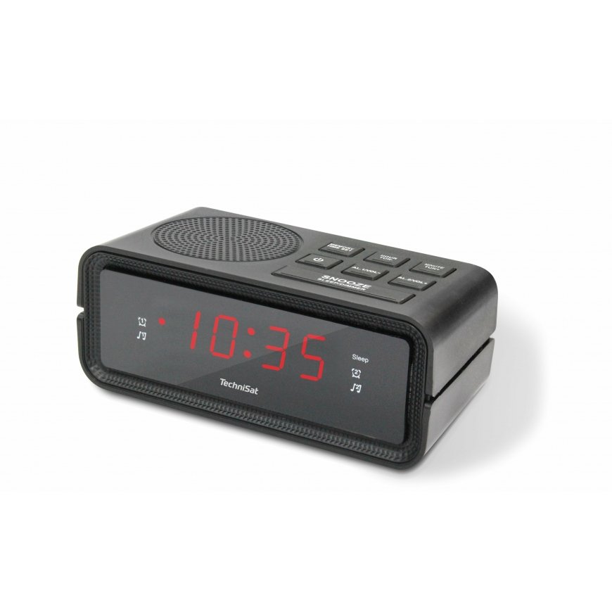 TechniSat DIGICLOCK 2 Digitāls modinātājs Melns
