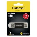 Intenso 3539480 USB atmintukas 32 GB USB Type-A / USB Type-C 3.2 Gen 1 (3.1 Gen 1) Antracitas Intenso 3539480 USB atmintukas 32 GB USB Type-A / USB Type-C 3.2 Gen 1 (3.1 Gen 1) Antracitas