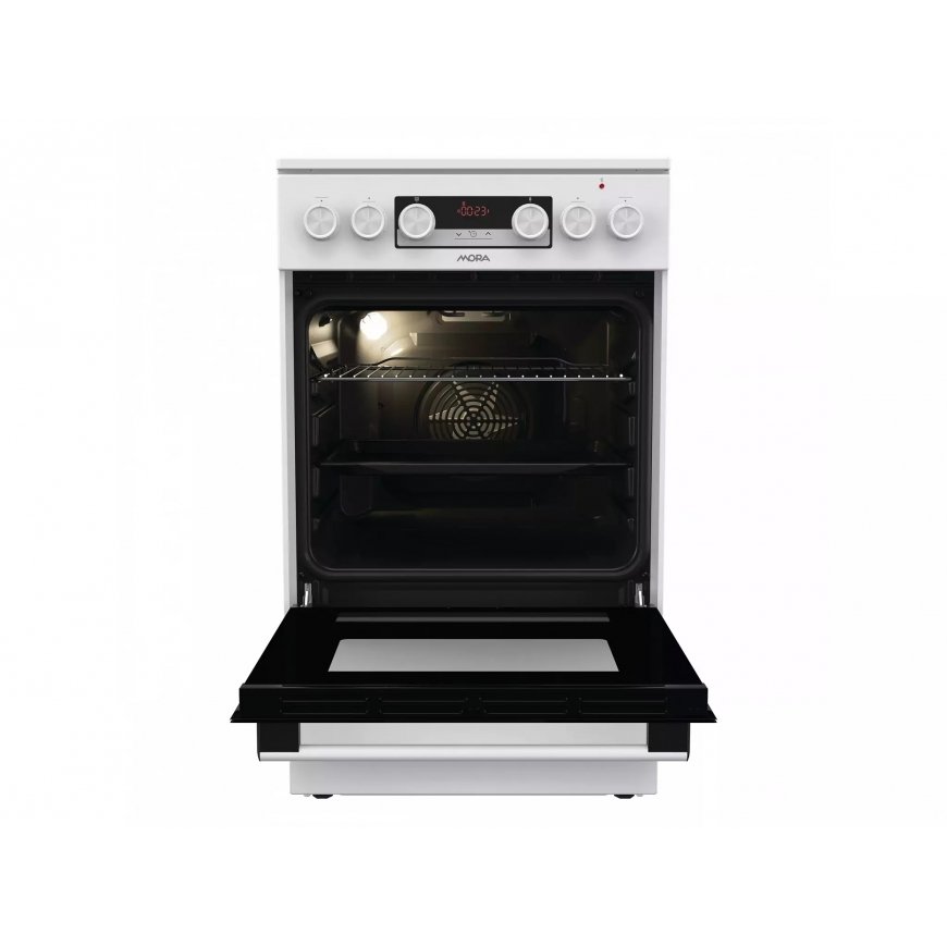 Mora C 5641 CW virtuvas Pastatoma viryklė Elektrinis Keraminis Balta – 3