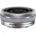 Olympus M.ZUIKO DIGITAL ED 14‑42mm 1:3.5‑5.6 EZ Sidabras Olympus M.ZUIKO DIGITAL ED 14‑42mm 1:3.5‑5.6 EZ Sidabras