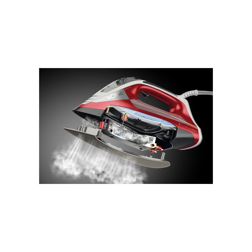Solac CVG9611 Dry & Steam iron Non-stick soleplate 3000 W Black, Red, White – 5