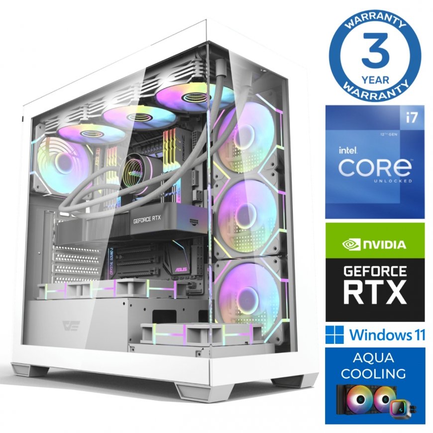 INTOP AQUA i7-14700F 64GB DDR5 1TB SSD M.2 NVME+2TB RTX5070Ti 16GB WIN11