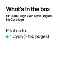 HP 903XL, Оригинальный струйный картридж увеличенной емкости, Голубой HP 903XL, Оригинальный струйный картридж увеличенной емкости, Голубой